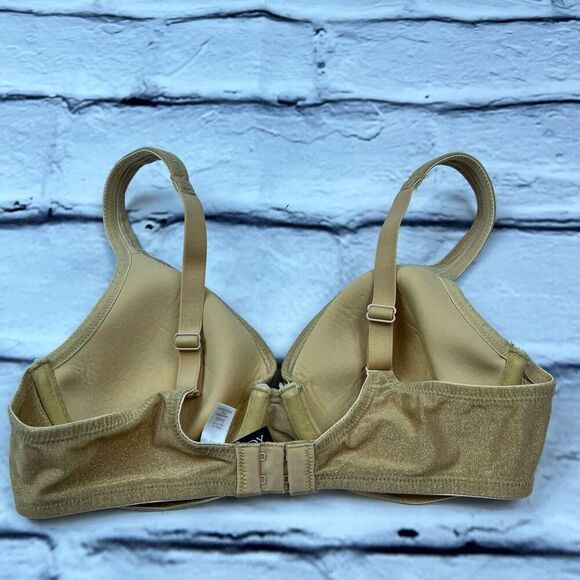 Victoria’s Secret Full Coverage T-Shirt Bra 34B gold Adjustable Straps - Picture 3 of 6